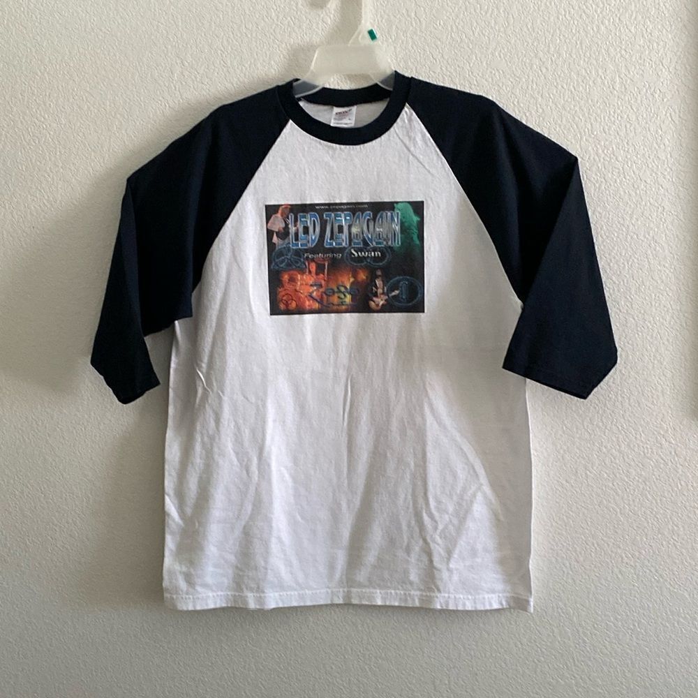 ANVIL Led Zepagain Tribute Band 100% Pre Shrunk Cotton T Shirt Size L